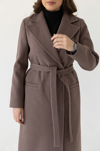 3 Пальто женское демисезонное 24770 (кофе)