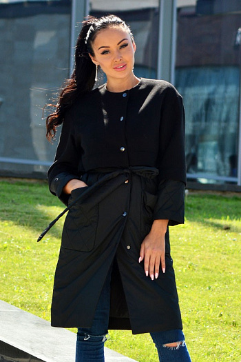 2 Пальто 19810  (черный) 