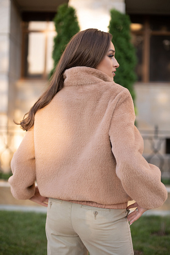 4 Куртка женская демисезонная 23790 (кэмел/тедди)