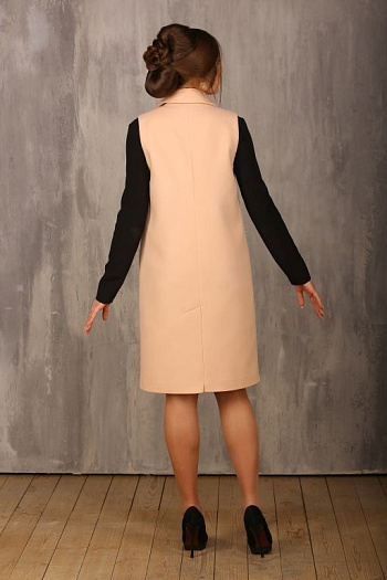 Пальто 18710-107  (персиковый) 