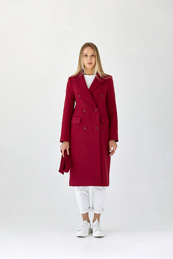 3 Пальто женское демисезонное 25775 (вино)