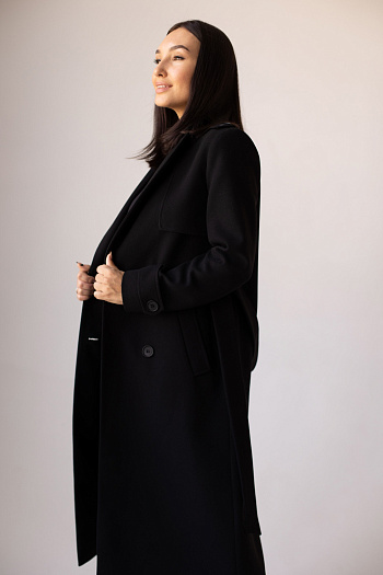 2 Пальто женское демисезонное 23800 (черный)