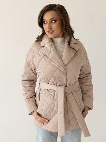 4 Куртка женская демисезонная 24935 (латте)