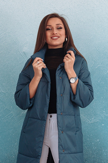 8 Куртка женская демисезонная 21680  (джинс) 