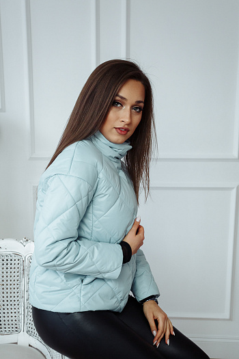 5 Куртка женская демисезонная 22300  (голубой) 
