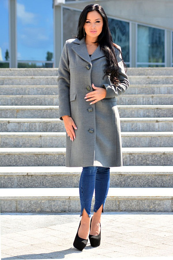 2 Пальто 18880  (серый) 