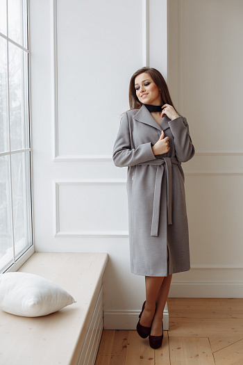 4 Пальто 20960  (серый) 