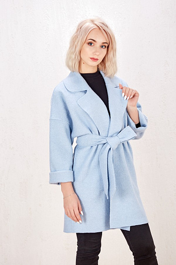 3 Пальто 19109 (голубой)