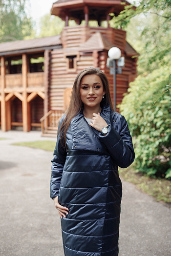 2 Куртка женская демисезонная 22370  (синий) 