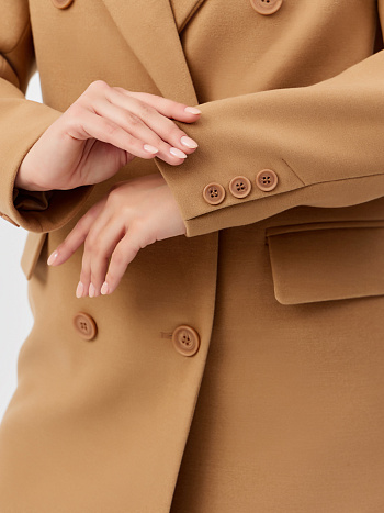 5 Пальто женское демисезонное 25775 (кэмел)