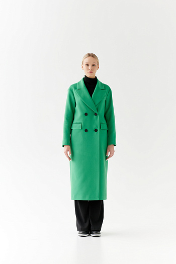 2 Пальто женское демисезонное 24102 (зеленый)