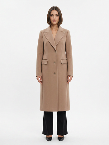 Пальто женское демисезонное 27210 (бежевый)