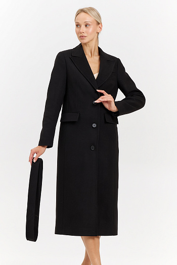 9 Пальто женское демисезонное 27210 (черный)