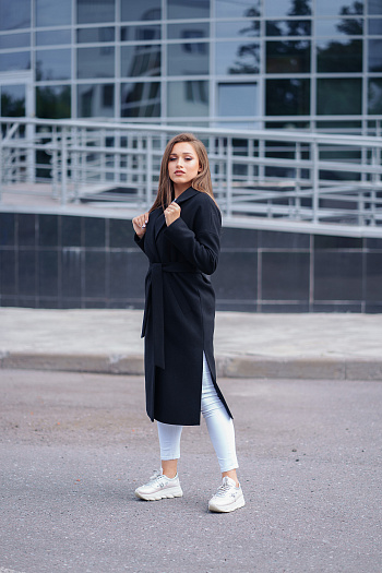 4 Пальто женское демисезонное 21820 (черный)