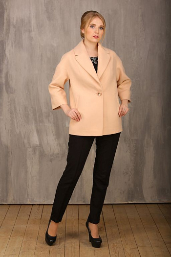 2 Пальто 18520  (персиковый) 