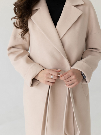 4 Пальто женское демисезонное 20990 (латте новый)