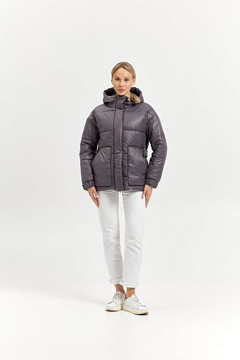 2 Куртка женская зимняя 25404 (лиловый)