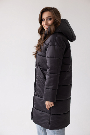 2 Куртка женская демисезонная 23982 (графит)