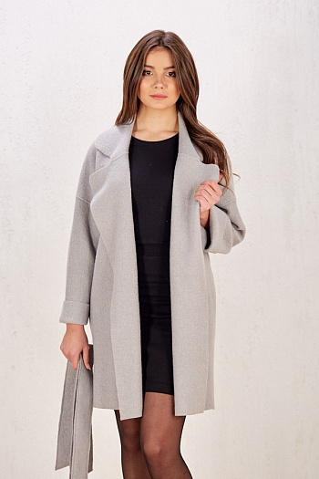 3 Пальто 19109 (серый)