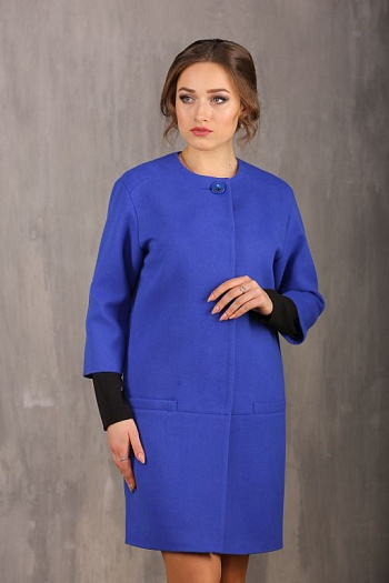 2 Пальто 18560  (василек) 