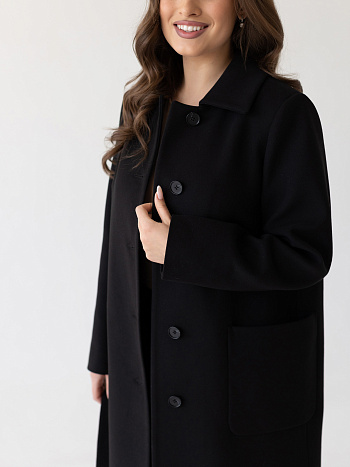 5 Пальто женское демисезонное 24833 (черный)