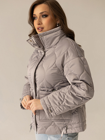 7 Куртка женская демисезонная 24835-00 (серый опал)