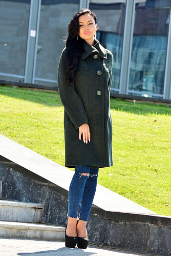 2 Пальто 18950  (изумруд) 