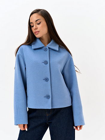 Пальто женское демисезонное 28001-04 (голубой)