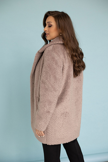 2 Пальто женское демисезонное 23720 (латте)