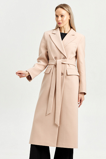 7 Пальто женское демисезонное 26895 (кремовый)