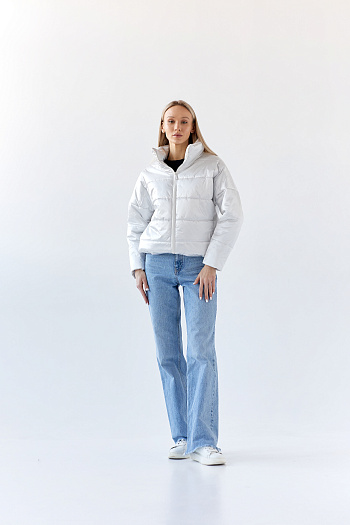 5 Куртка женская демисезонная 26750 (жемчужный)