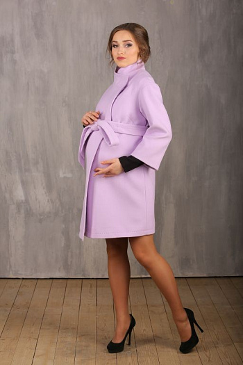 4 Пальто для беременных 18610-912  (св.сирень) 