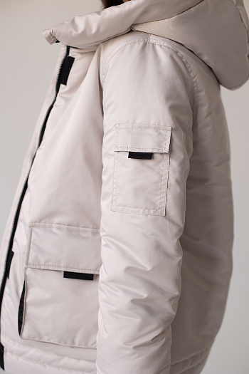 3 Куртка женская зимняя 23350 (бежевый)