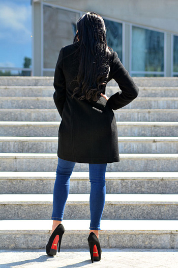 2 Пальто 18920  (черный) 