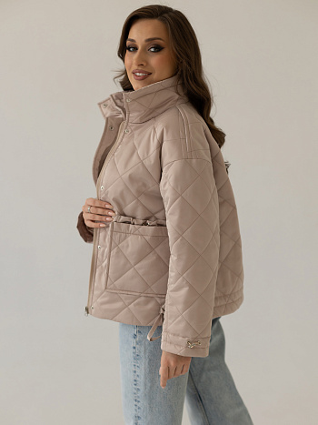 9 Куртка женская демисезонная 24835 (латте)
