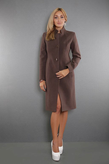 2 Пальто женское демисезонное 18507-449 (кофе) 