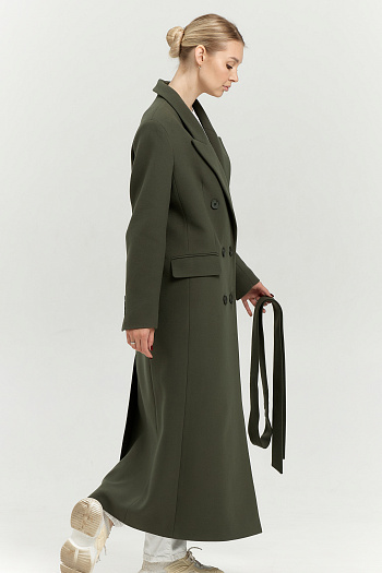 3 Пальто женское демисезонное 26830 (хаки)