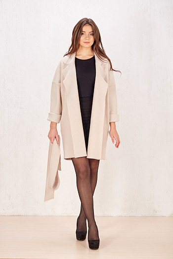 2 Пальто 19109 (бежевый)