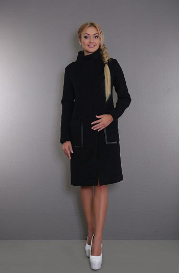 2 Пальто женское демисезонное 17508-000 (черный) 