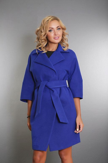 3 Пальто 18225  (василек) 