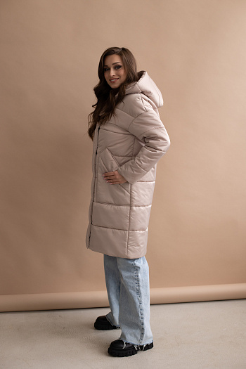 4 Куртка женская демисезонная 23982 (латте)