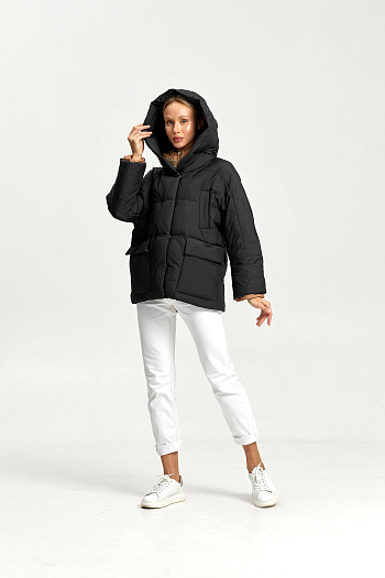 8 Куртка женская зимняя 26005 (черный)