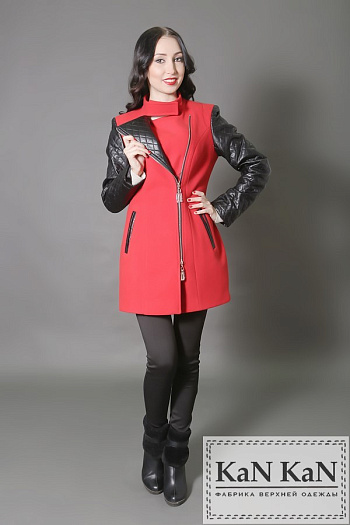 2 Пальто 1506-360  (красный) 