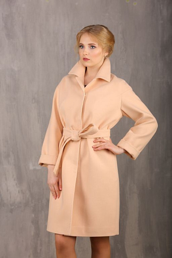 3 Пальто 18570  (персиковый) 