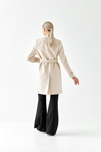 3 Пальто женское демисезонное 25570 (латте)