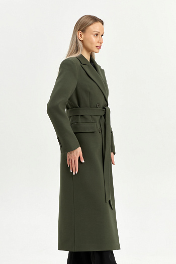 8 Пальто женское демисезонное 26895 (хаки)