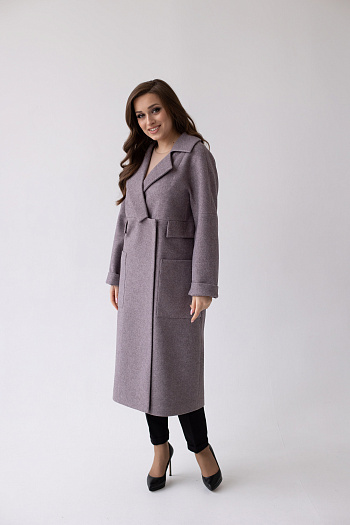 4 Пальто женское демисезонное 24280 (браун)