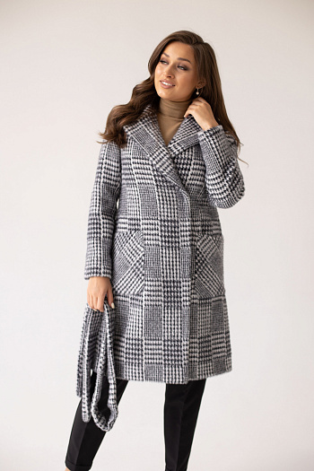 2 Пальто женское демисезонное 23551 (grey)