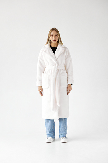 2 Пальто женское демисезонное 24558 (белый)