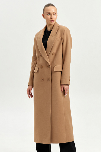 6 Пальто женское демисезонное 26830 (кэмел)